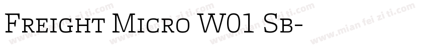 Freight Micro W01 Sb字体转换